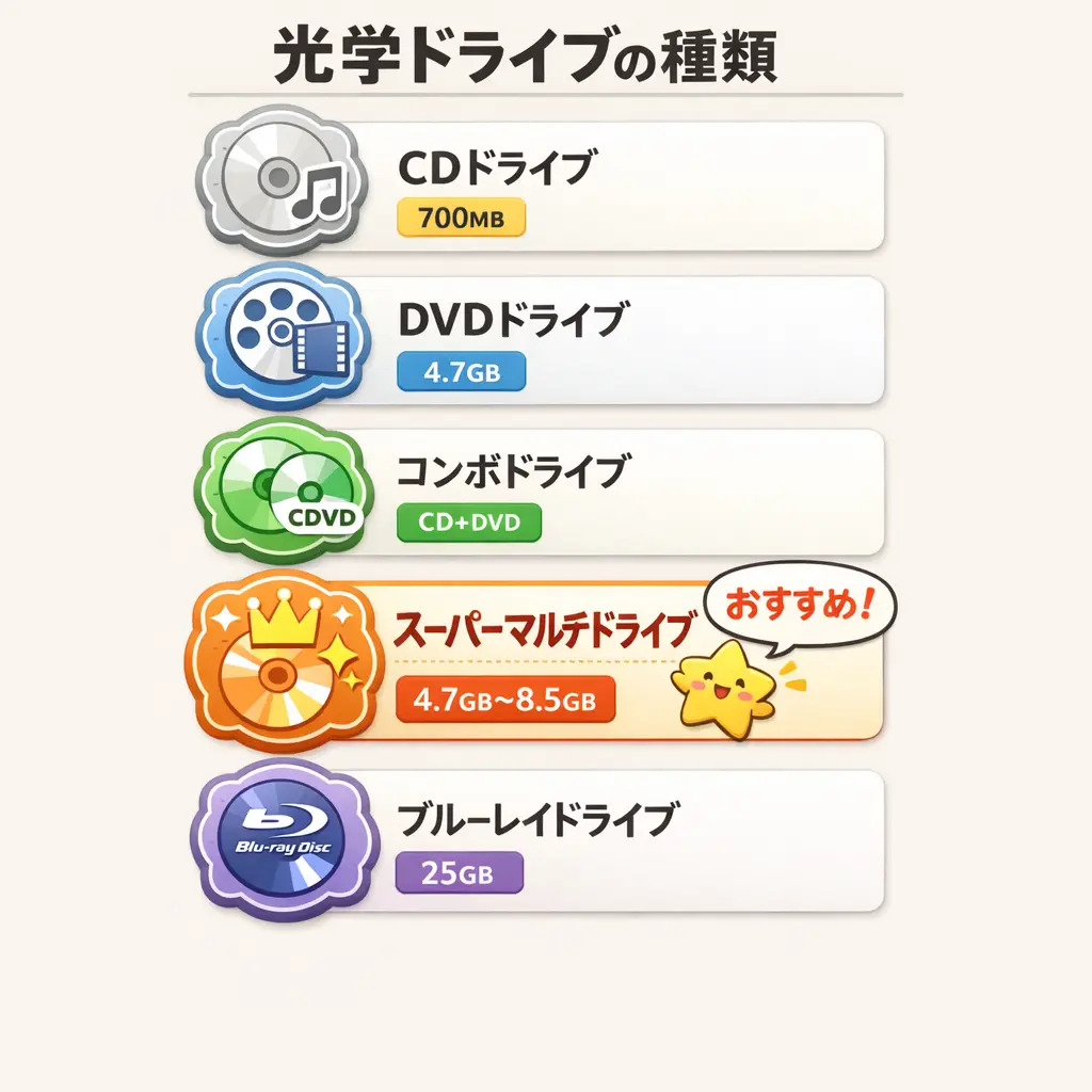 光学ドライブの仕組みと動作原理 - 光学ドライブ